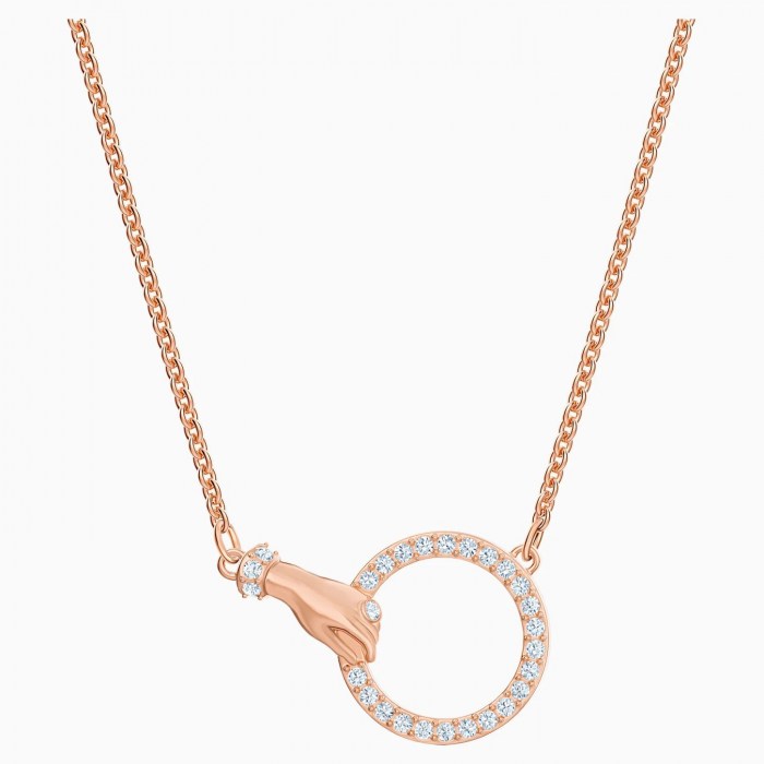 swarovski-symbolic-necklace-white-rose-gold-tone plated